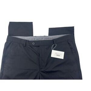 Boston Scott Golf Tech Pants Mens 40x33 Black NWT KUZ500 Stretch Performance